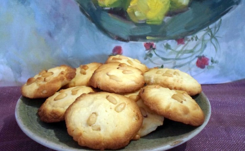 Lemon & Pine nut cookies/  Recipe & image by Yael Minkoff